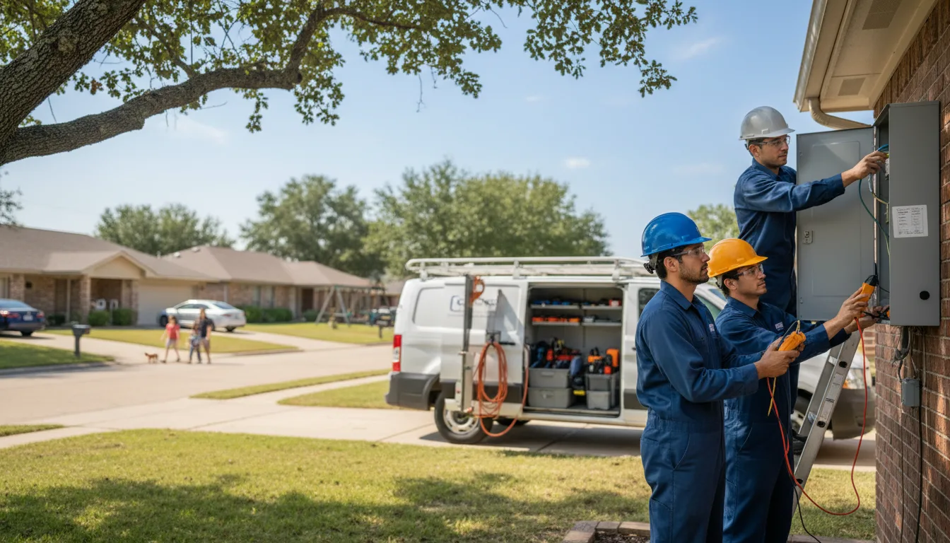 Certified electrician providing emergency electrical services in Bruni, TX